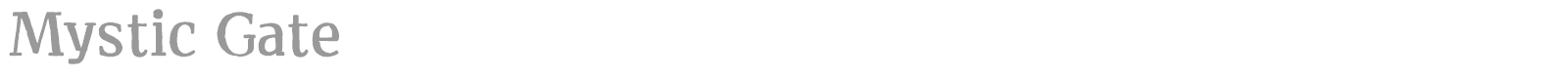 Mystic Gate font preview